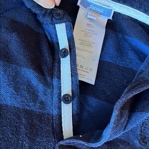 Jacadi Navy and Black Striped Rugby Polo for Kids